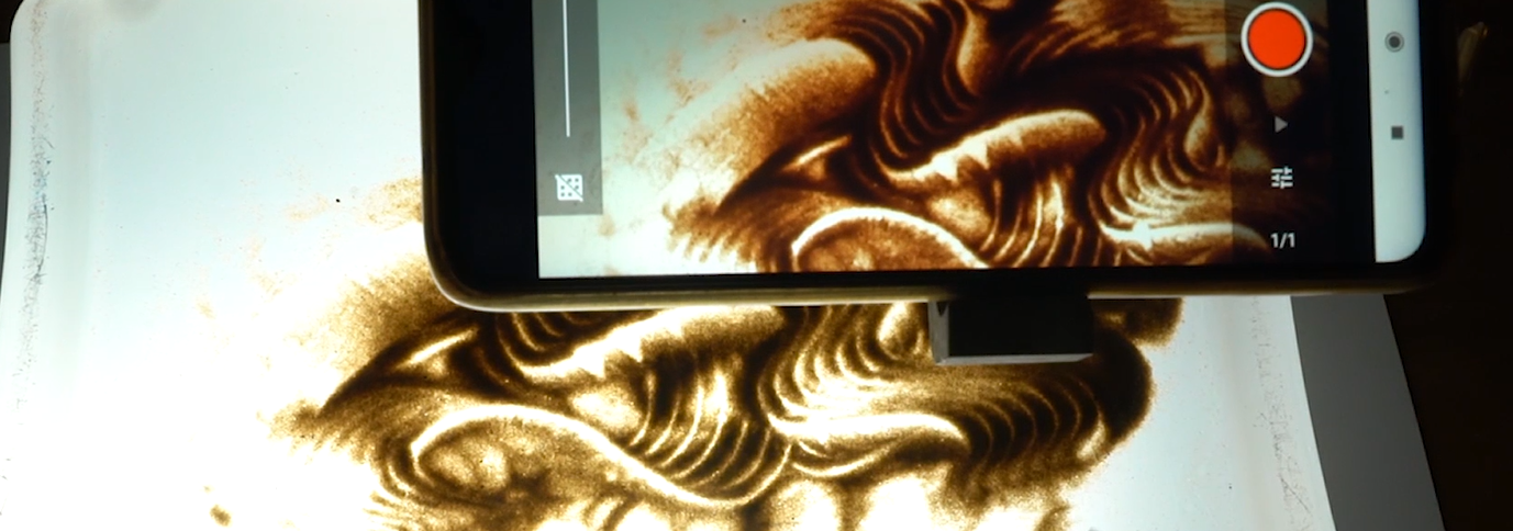 ¡STOP MOTION CON ARENA Y LUZ!